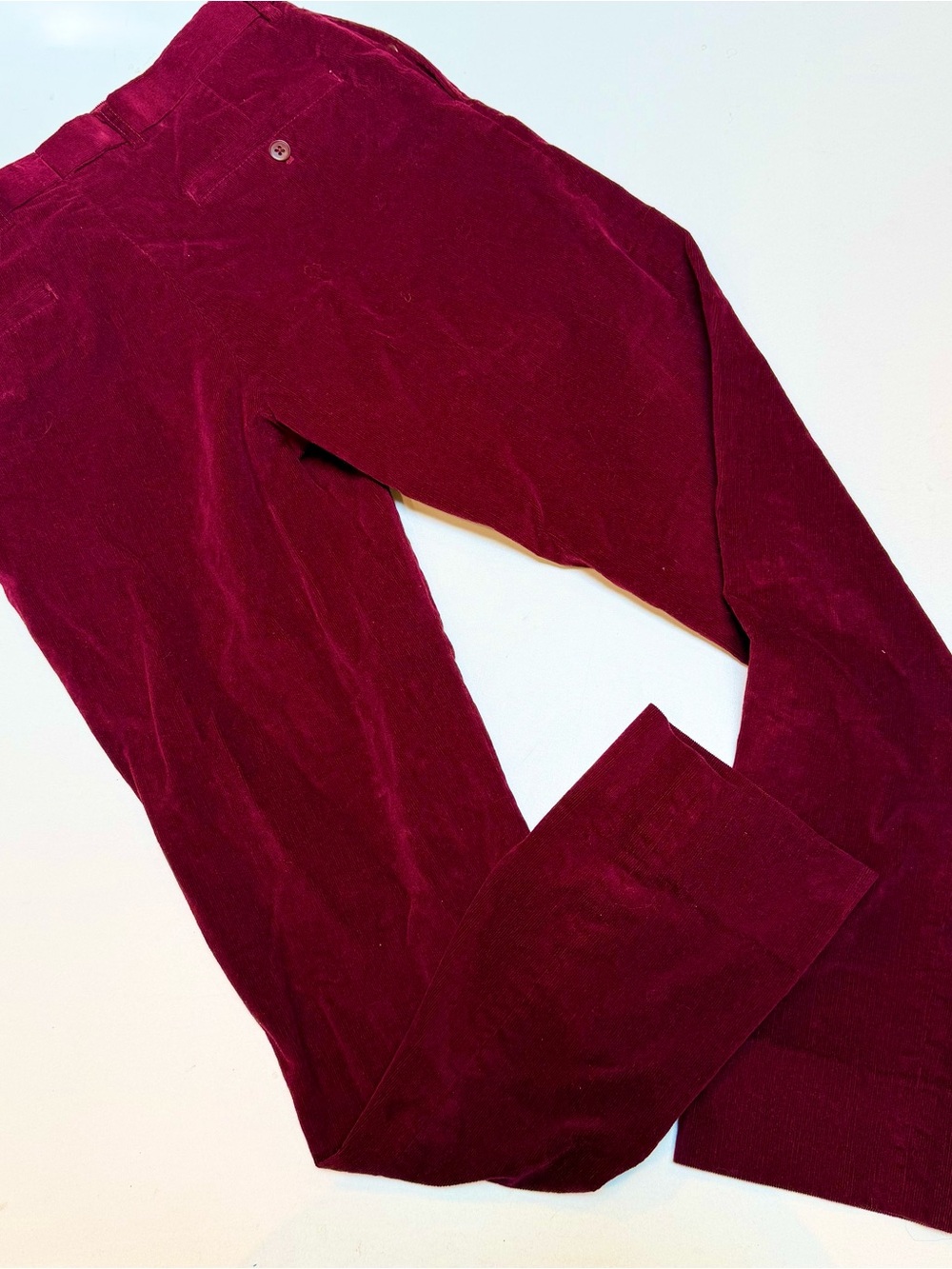 Joe's Jeans Burgundy Velvet Pants View 2